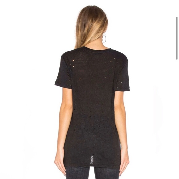 IRO DISTRESSED LINEN TEE - Picture 9 of 10